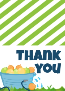 Birthday Water Balloon Get Soaked Bucket Blue Thank You: Birthday Water Balloon Get Soaked Bucket Blue