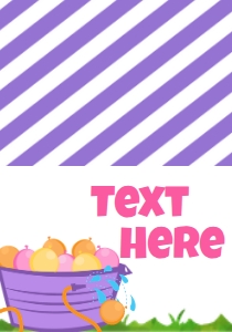 Birthday Water Balloon Get Soaked Purple Food Tent: Birthday Water Balloon Get Soaked Bucket Purple
