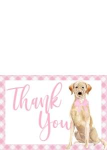 Baby Shower Dog Yellow Lab Watercolor TY: Baby Shower Dog Yellow Lab Watercolor