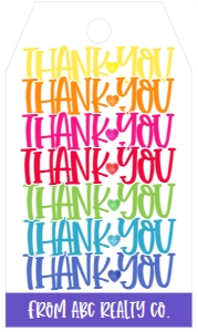 Nurses Thank You Rainbow Tag: Nurse Thank You Rainbow Tag