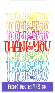 Nurses Thank You Rainbow Stroke Tag: Nurses Thank You Rainbow Stroke Tag