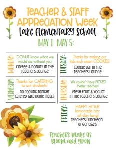 School Teacher Appreciation Week Sunflower Burlap: School Teacher Appreciation Week Sunflower