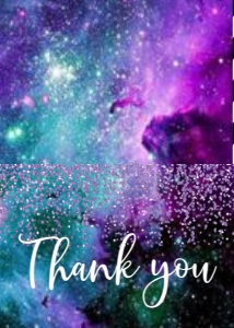 Birthday Foil Balloon Galaxy ANY AGE Thank You: Birthday Foil Balloon Galaxy ANY AGE