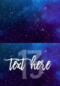 Birthday Galaxy Blue Any Age Food Tent: Birthday Galaxy Blue Any Age