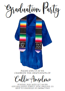 Graduation Party Gown Serape design preview