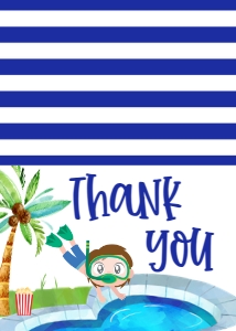 Dive in Movie Thank You: Dive In Movie Invitation