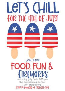 4th of July Let's Chill Popsicle: 4th of July Let's Chill Popsicle