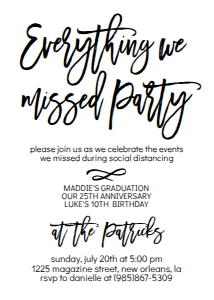The Everything we Missed Party: The Everything we Missed Party