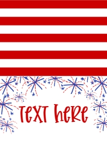 4th of July Birthday Firecracker Stars Any Age Food Tent: 4th of July Birthday firecracker Stars Any age
