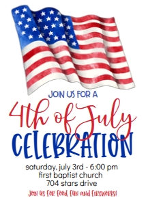 4th of July Celebration Flag: 4th of July Celebration Flag