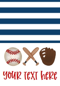 Birthday Baseball Trio Food Tent: Birthday Baseball Trio