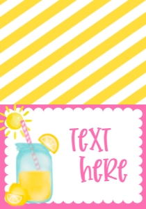 Birthday Lemonade and Lots of Fun Food Tent: Birthday Lemonade and Lots of Fun