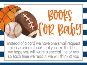 Baby Shower Game Time Book Card: Baby Shower Game Time