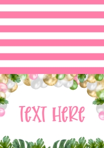 Birthday Wild One Balloon Garland Pink Food Tent: Birthday Wild One Balloon Garland Pink