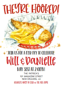 Fish Fry Engagement Party design preview