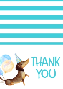 Birthday Puppy Pawty Thank You: Birthday Puppy Pawty