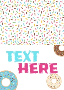 Birthday Donut Dunk Splash Bright Food Tent: Birthday Donut Dunk Splash bright