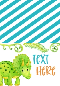 Baby Shower Dinos Food Tent: Baby Shower Dinos
