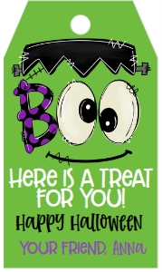 Halloween Boo Tag Frankie Green: Halloween Hey Boo Frankie Green