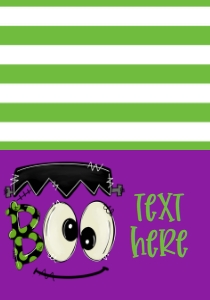 Halloween Hey Boo Frankie Purple Food Tent: Halloween Hey Boo Frankie Purple