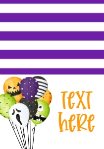 Halloween Birthday Pop on Over Balloons Food Tent: Halloween Birthday Pop on Over Balloons