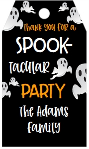 Halloween Ghost Favor Tag: Halloween Ghost Invitation
