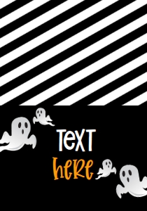 Halloween Ghost Food Tent: Halloween Ghost Invitation