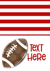 Birthday Tailgate Time Red Grey Food Tent: Football Tailgate Touchdowns Red Grey