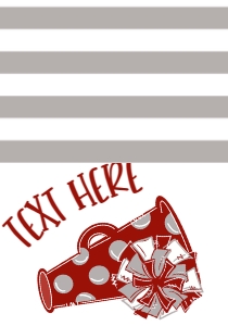 Birthday Cheer Crimson Grey Food Tent: Birthday Cheer Set