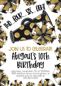 Birthday Cheer Black Gold: Birthday Cheer Set