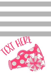 Birthday Cheer Pink Grey Food Tent: Birthday Cheer Set