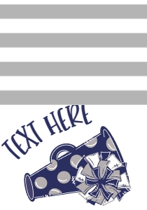Birthday Cheer Navy Grey Food Tent: Birthday Cheer Set