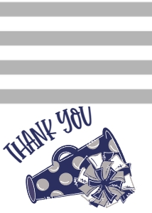Birthday Cheer Navy Grey Thank You: Birthday Cheer Set