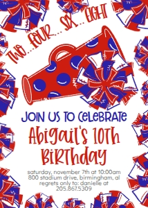 Birthday Cheer Red Blue: Birthday Cheer Set