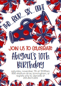 Birthday Cheer Navy Red: Birthday Cheer Set