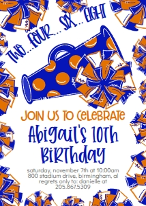 Birthday Cheer Blue Orange: Birthday Cheer Set