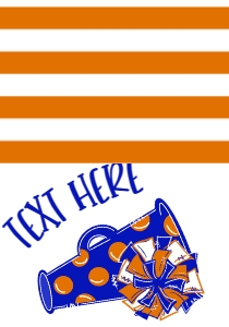 Birthday Cheer Blue Orange Food Tent: Birthday Cheer Set