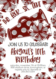 Birthday Cheer Maroon Grey: Birthday Cheer Set