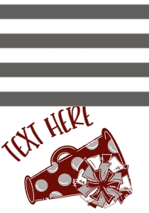 Birthday Cheer Maroon Grey Food Tent: Birthday Cheer Set