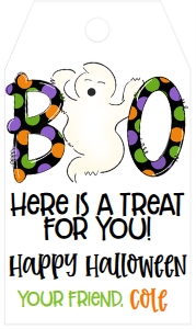 Halloween Boo Tag Ghost: Halloween Boo Tag Ghost