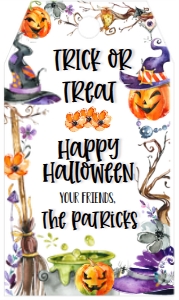 Halloween Border Happy Halloween Generic Favor Tag: Halloween Border Happy Halloween Generic Favor Tag