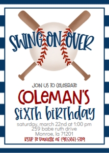 Birthday Baseball Bat X: Birthday Baseball Bat X