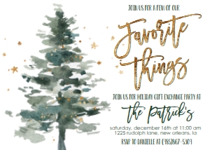 Christmas Party Tree Favorite Things: Christmas Party Tree Favorite Things