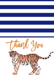 Birthday Tailgate Tiger AU Thank You: Birthday Tailgate Tiger AU