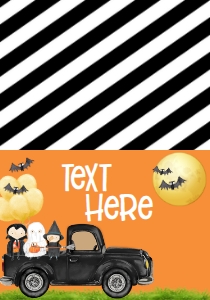 Halloween Truck 7x5 Party Parade Food Tent: Halloween Truck 7x5 Party Parade