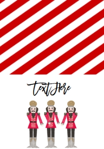 Birthday Christmas Nutcracker Floss Food Tent: Birthday Christmas Nutcracker Floss Invitation