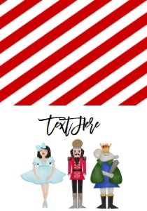Birthday Christmas Nutcracker Ballerina Mouse Food Tent: Birthday Christmas Nutcracker Ballerina Mouse Invitation