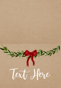 Baby Shower Christmas Kraft Food Tent: Baby Shower Christmas Kraft Invitation 556028528