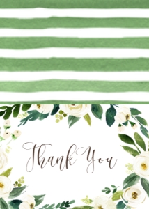 Anniversary White Floral Wreath 50 Thank You: Anniversary White Floral Wreath 50
