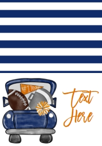 Birthday Football Truck Navy Red Food Tent: Birthday Football Truck Navy Red